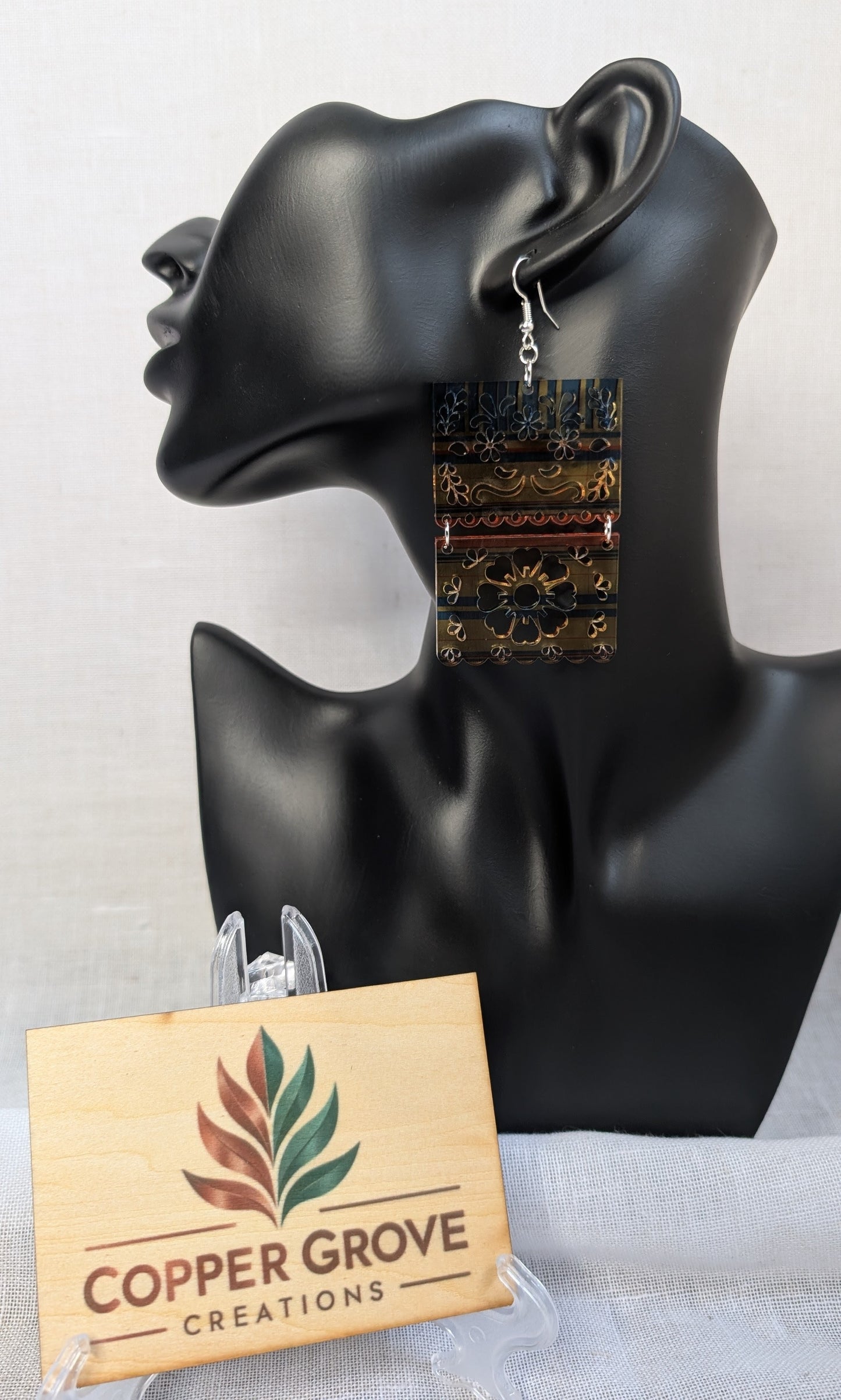 Sarape Earrings Flower