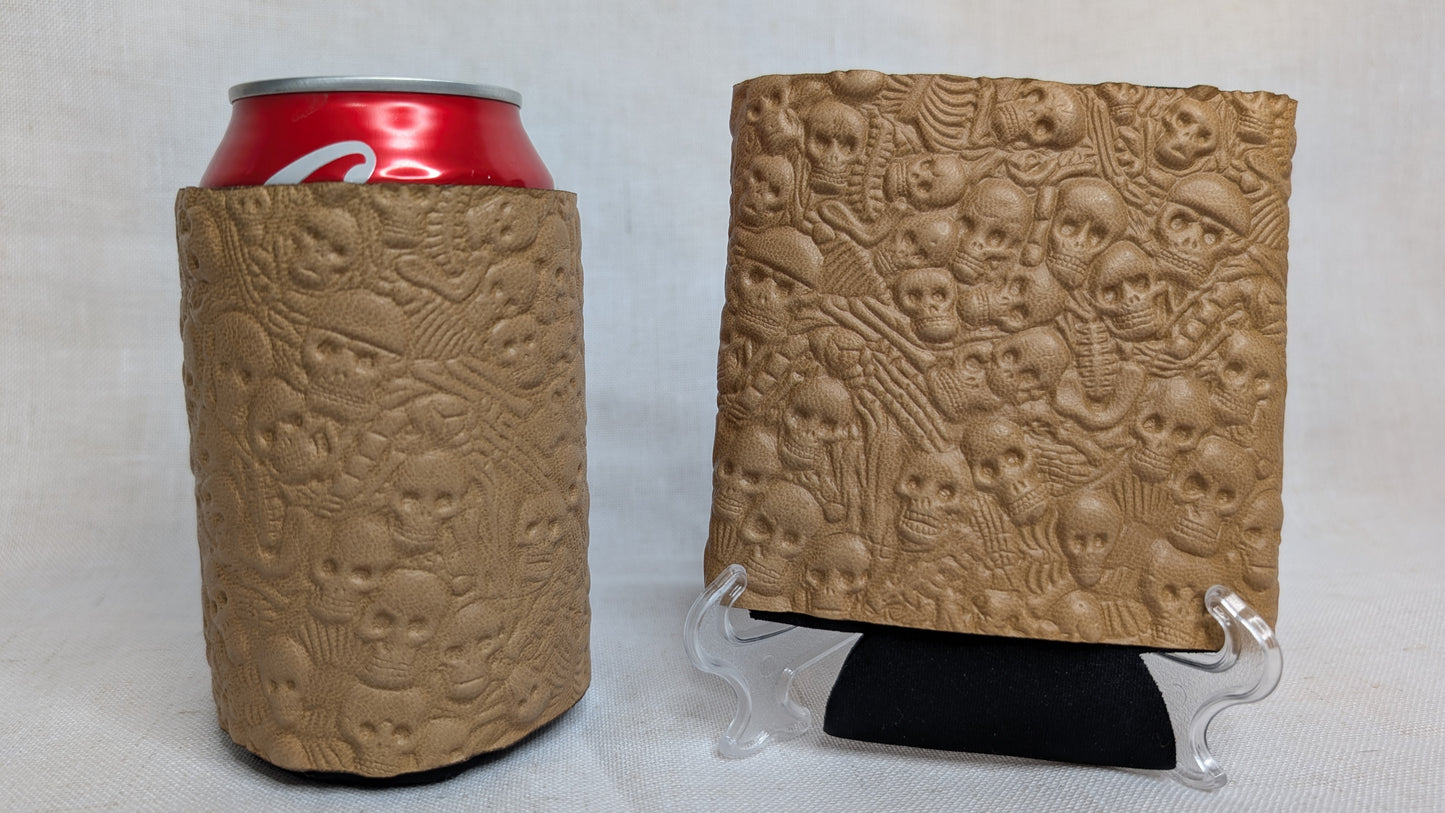 Skull Leather Koozie