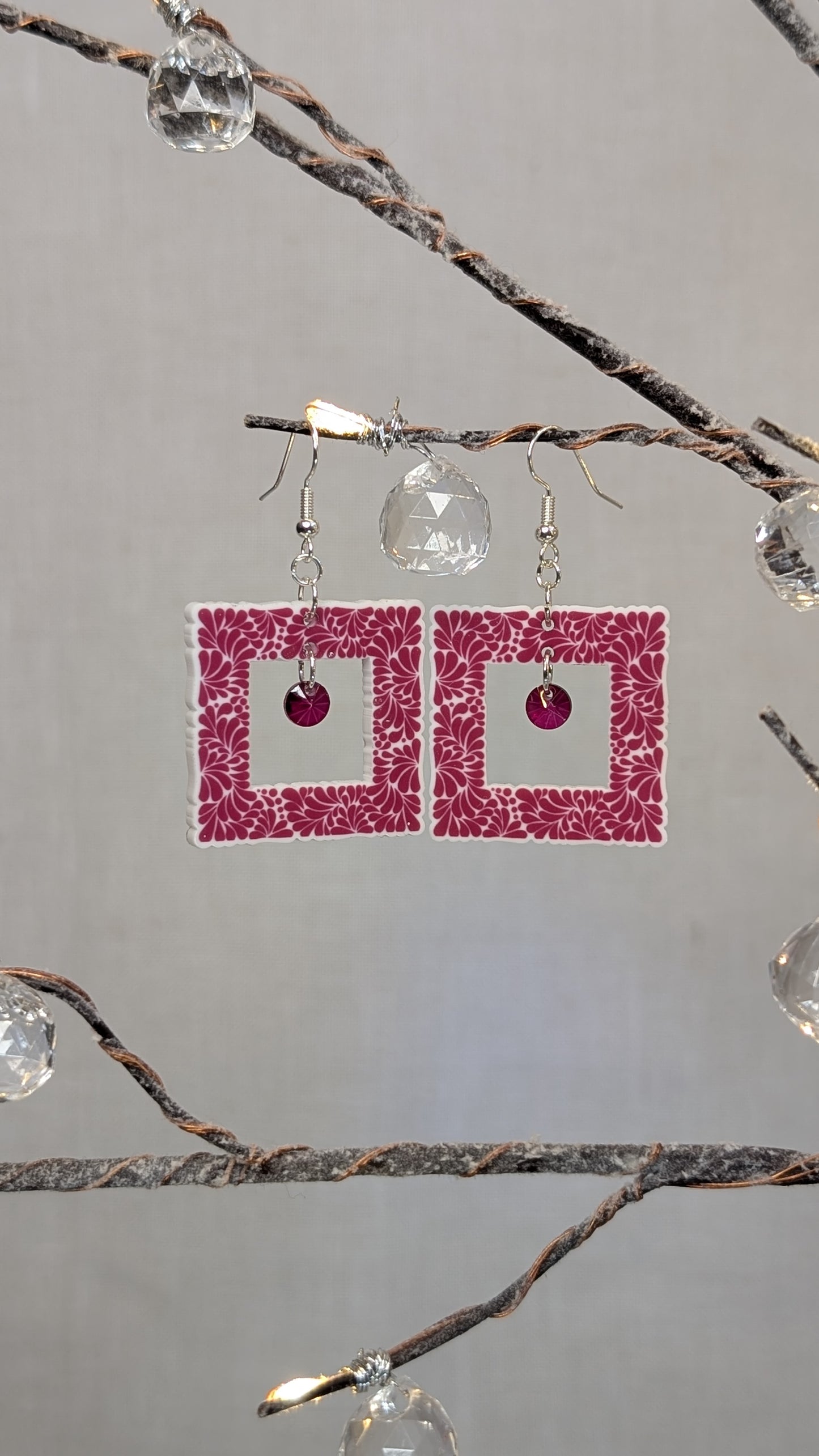 Talavera Picture Frame Earrings