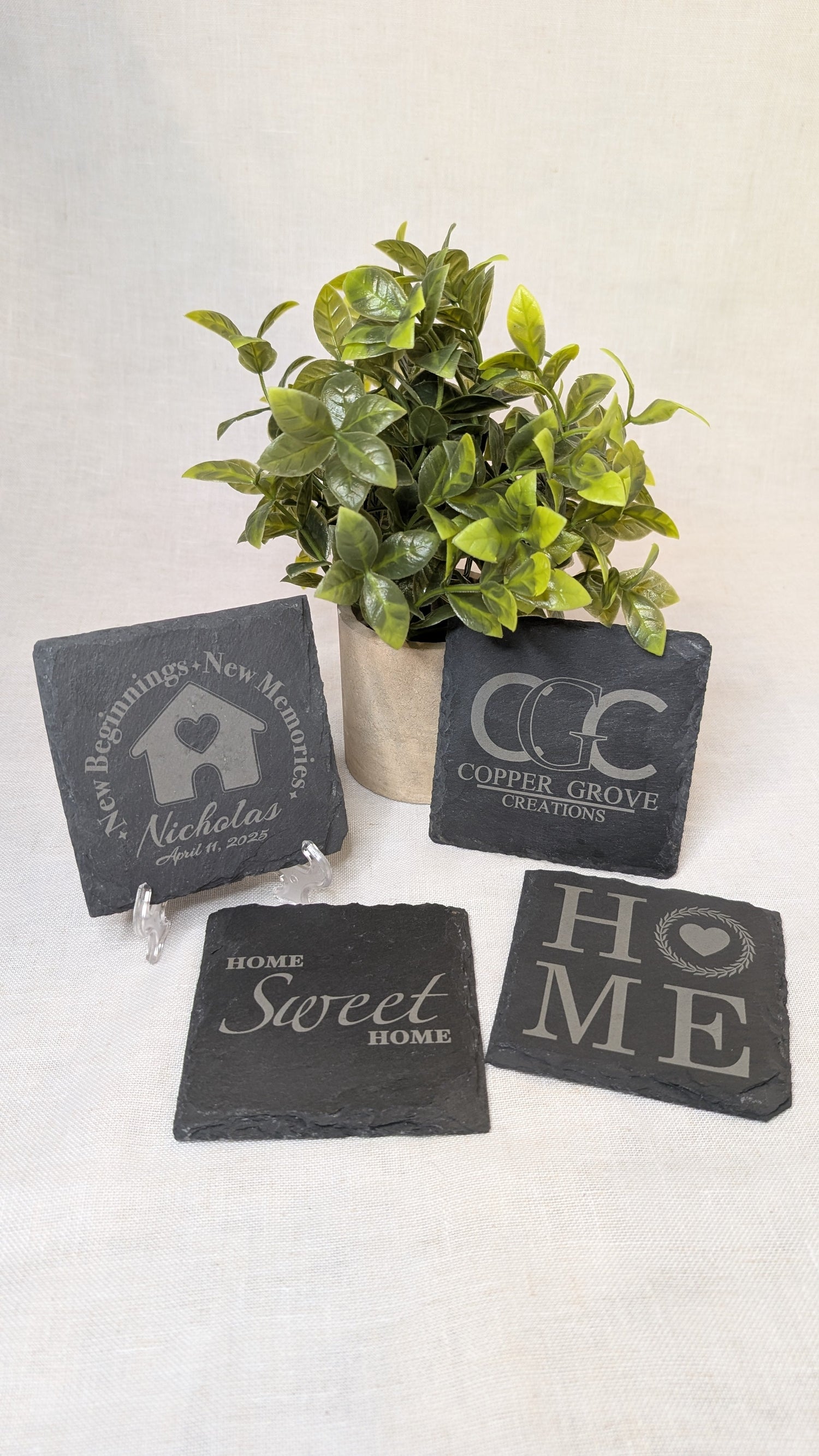 Custom Engraved Slate Coaster