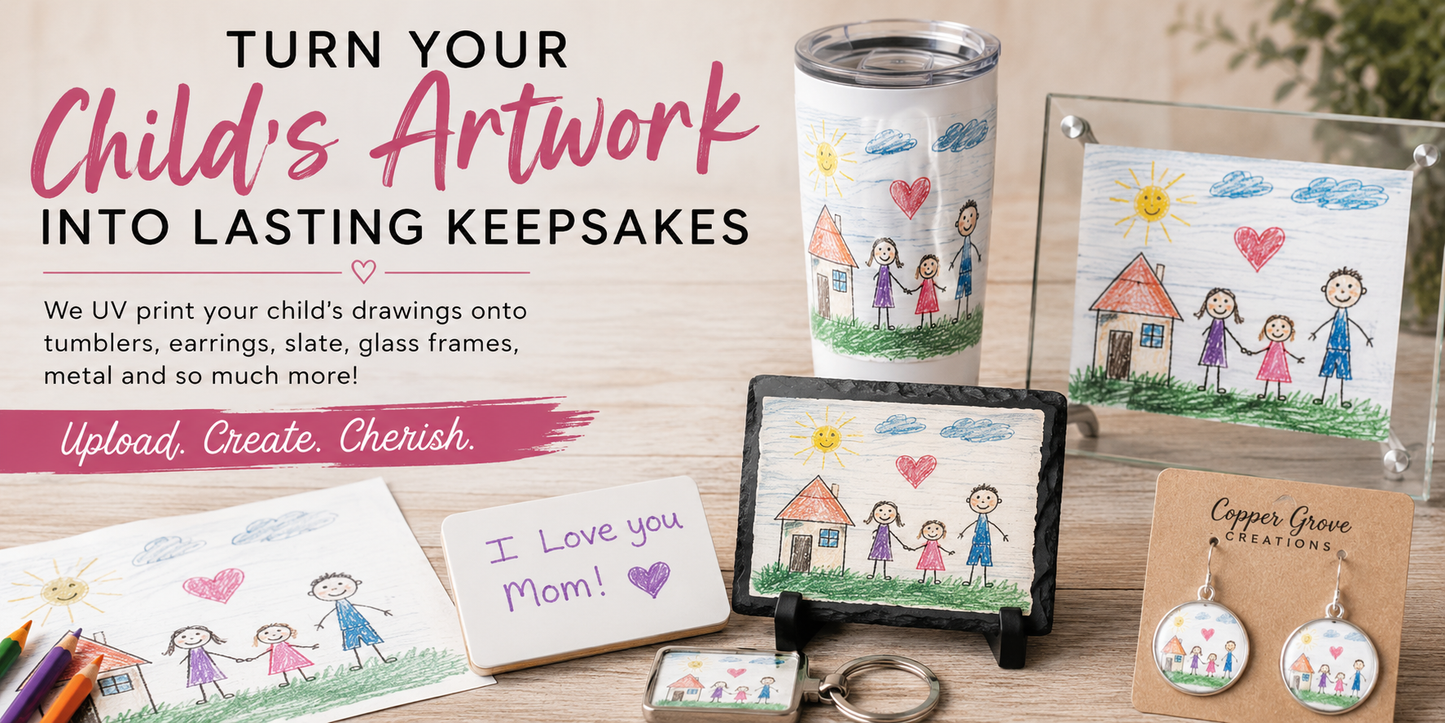 Turn Your Child's Artwork Into Personalized Keepsakes