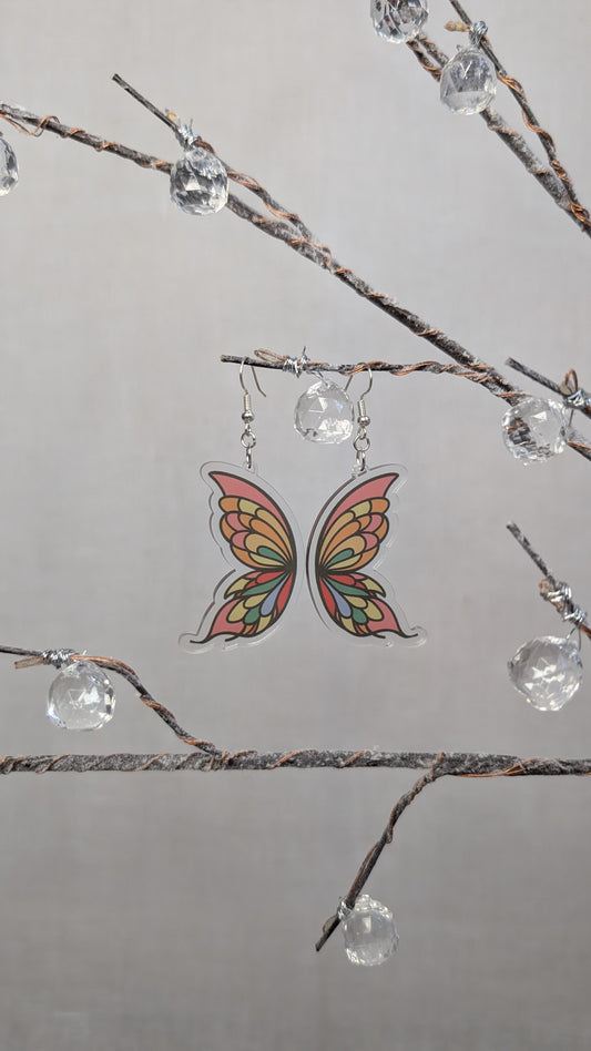 Delicate Butterfly Wing Earrings 🦋✨