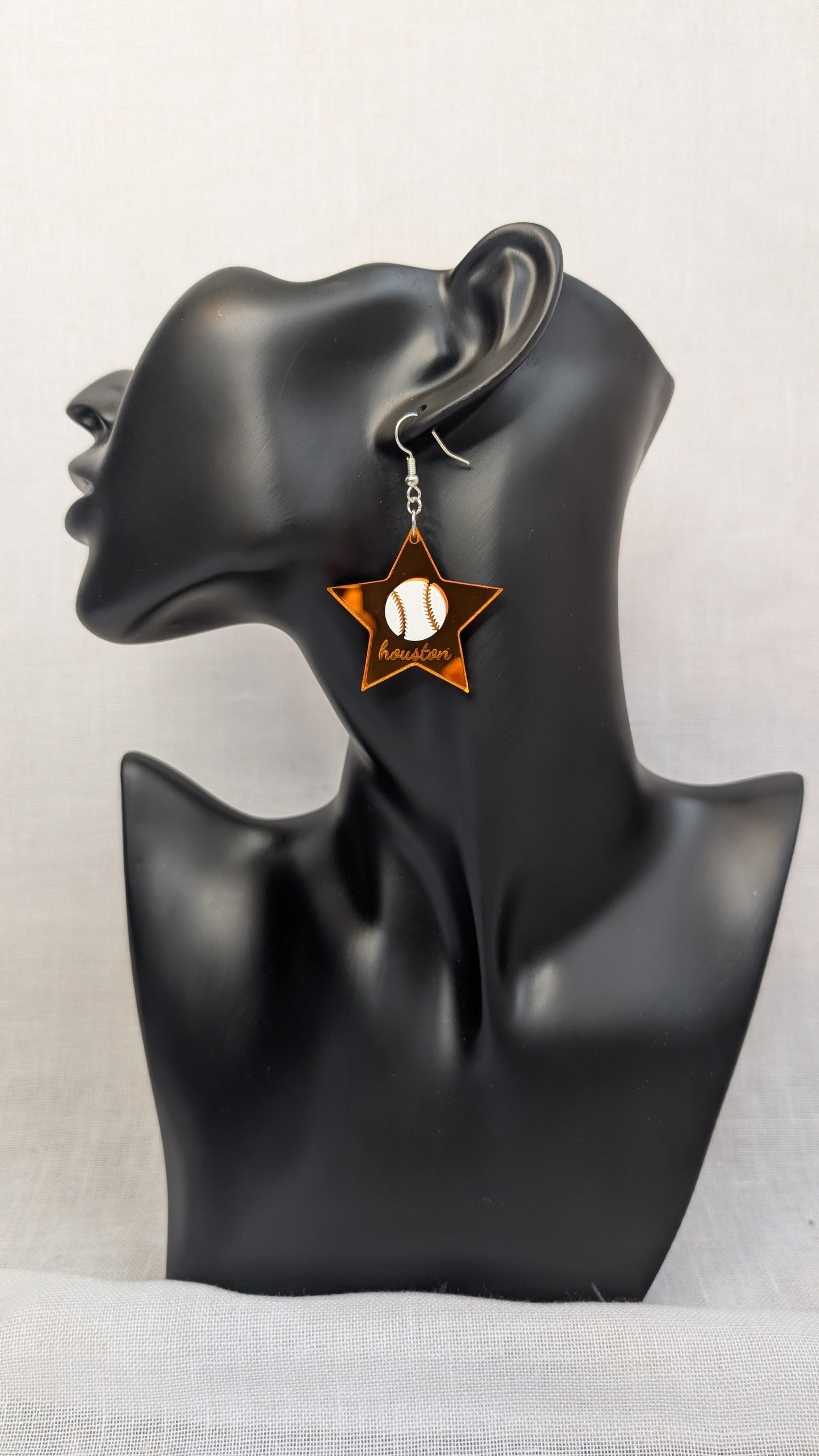 Houston Baseball Earrings