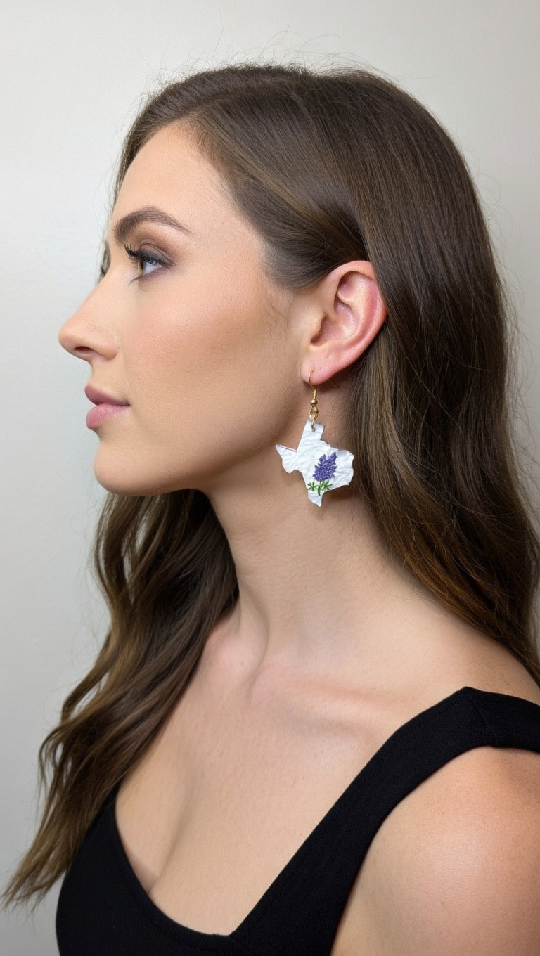 Texas Bluebonnet Earrings
