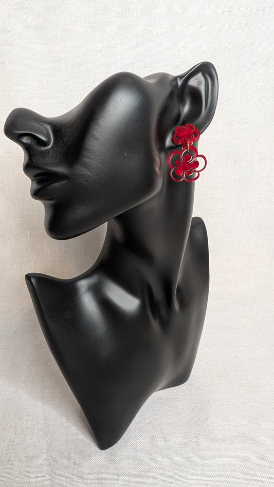 Marbled Flower Bloom Dangles