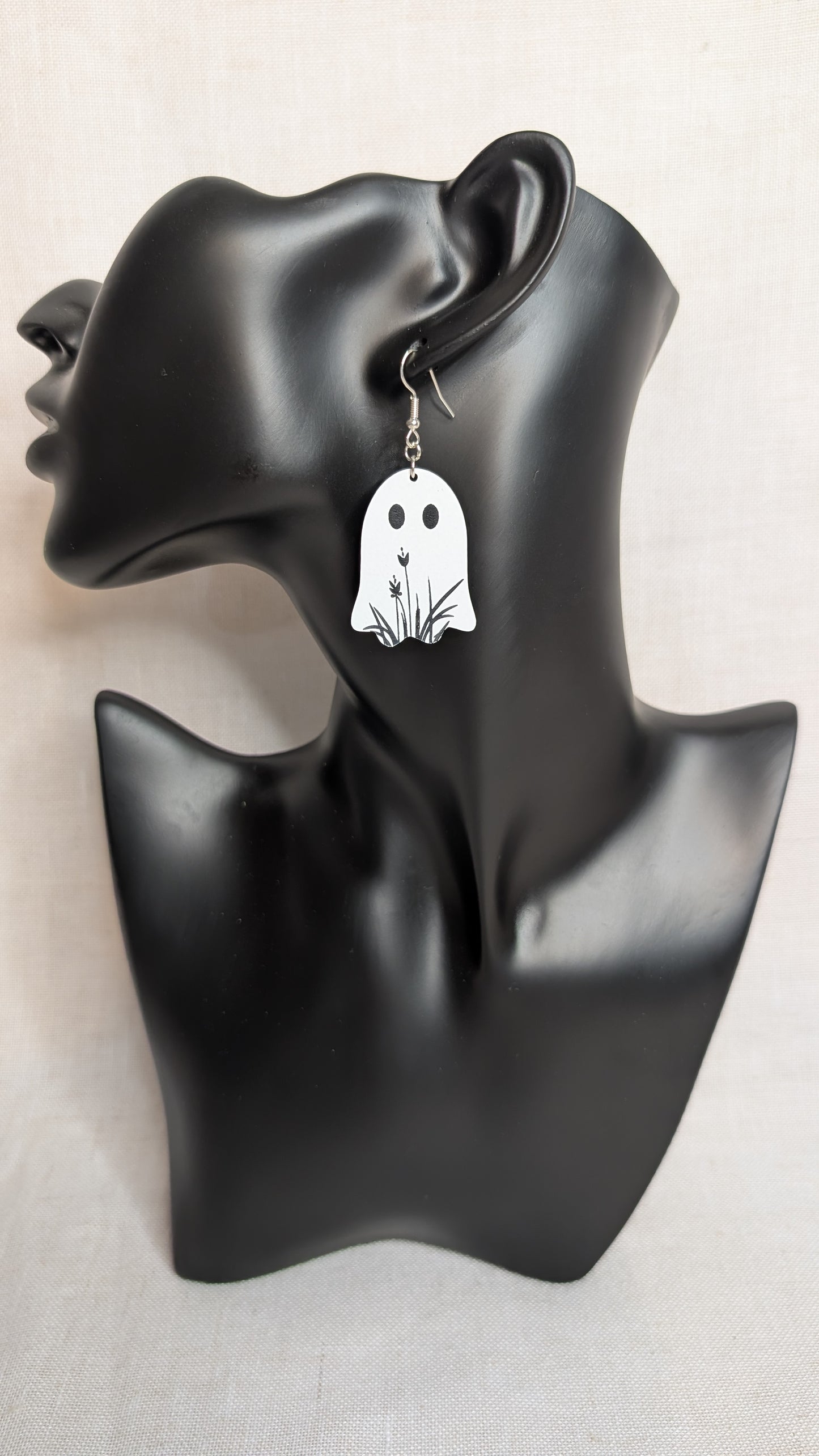 Garden Ghost Earrings – Spooky Cute Floral Dangles