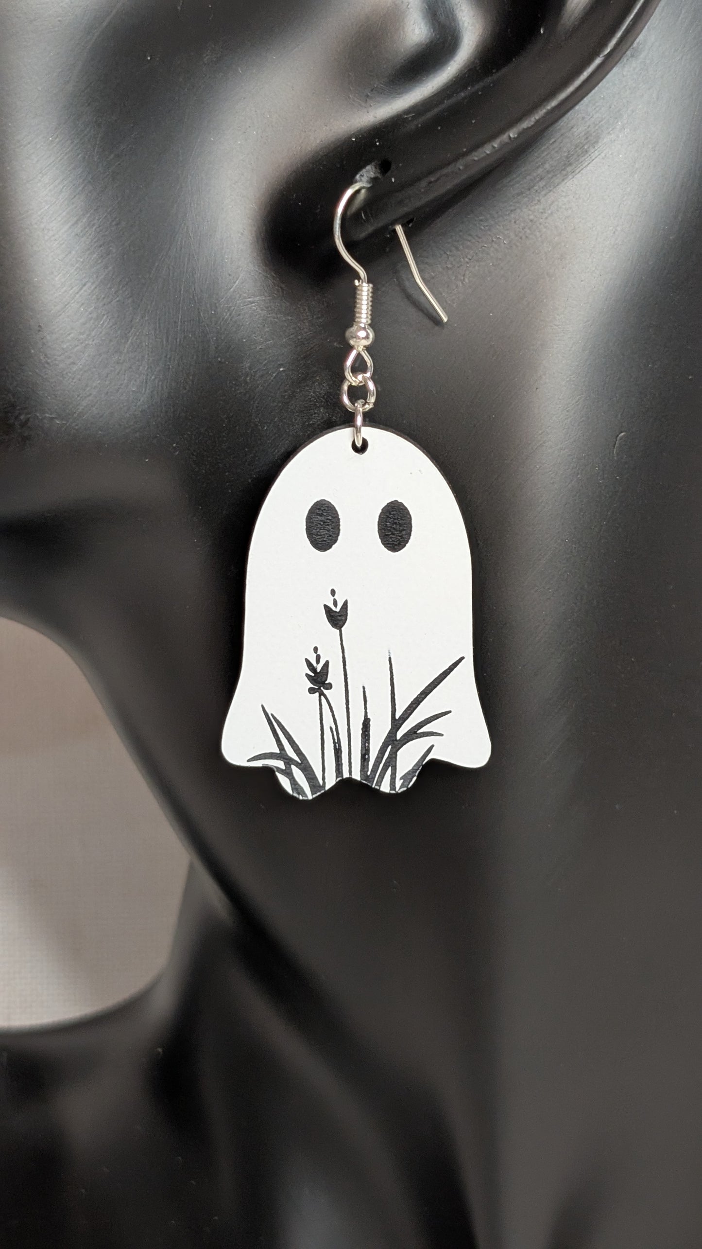 Garden Ghost Earrings – Spooky Cute Floral Dangles