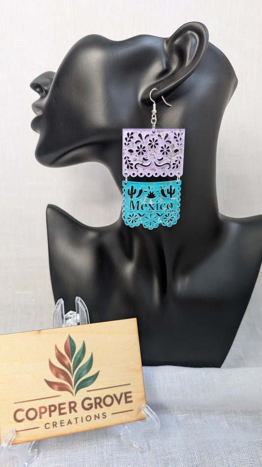Papel Picado Earrings Mexico