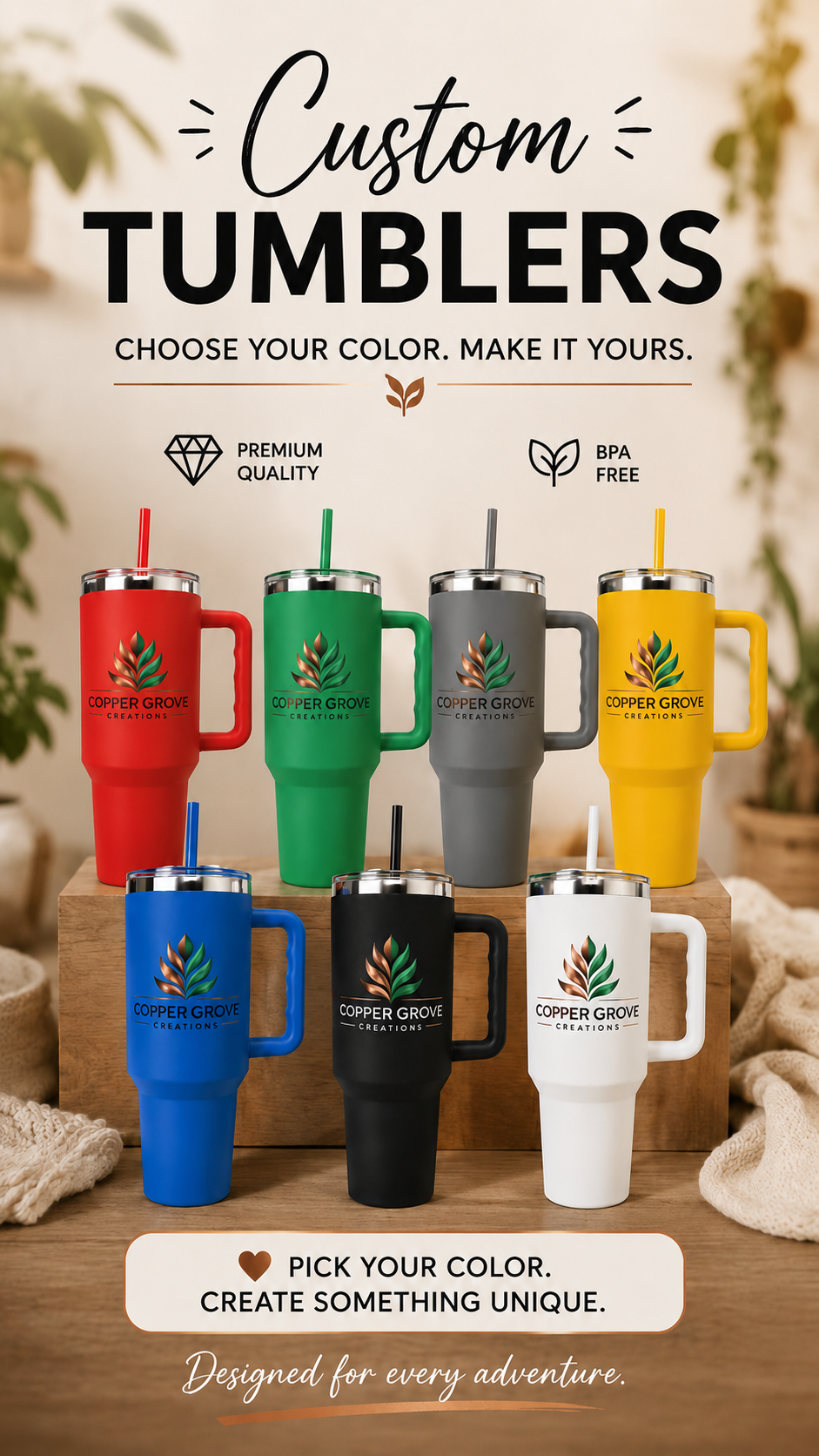 Personalized UV Printed Tumbler – Custom Stainless Steel Travel Cup