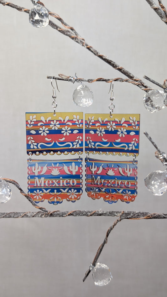 Sarape Earrings Mexico