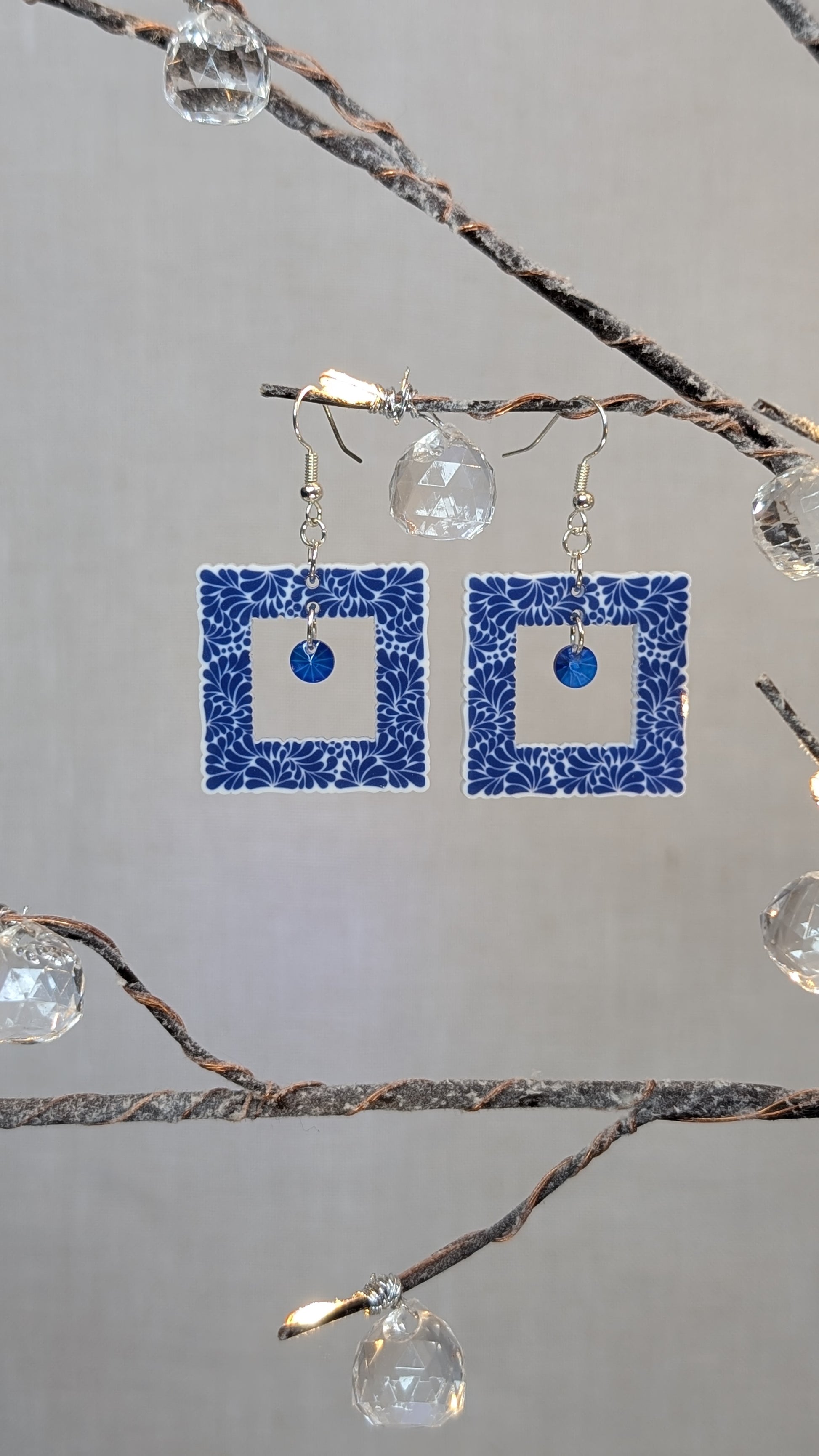 Talavera Square Earrings 