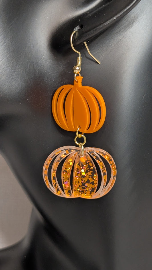 Two-Tiered Pumpkin Patch Dangles